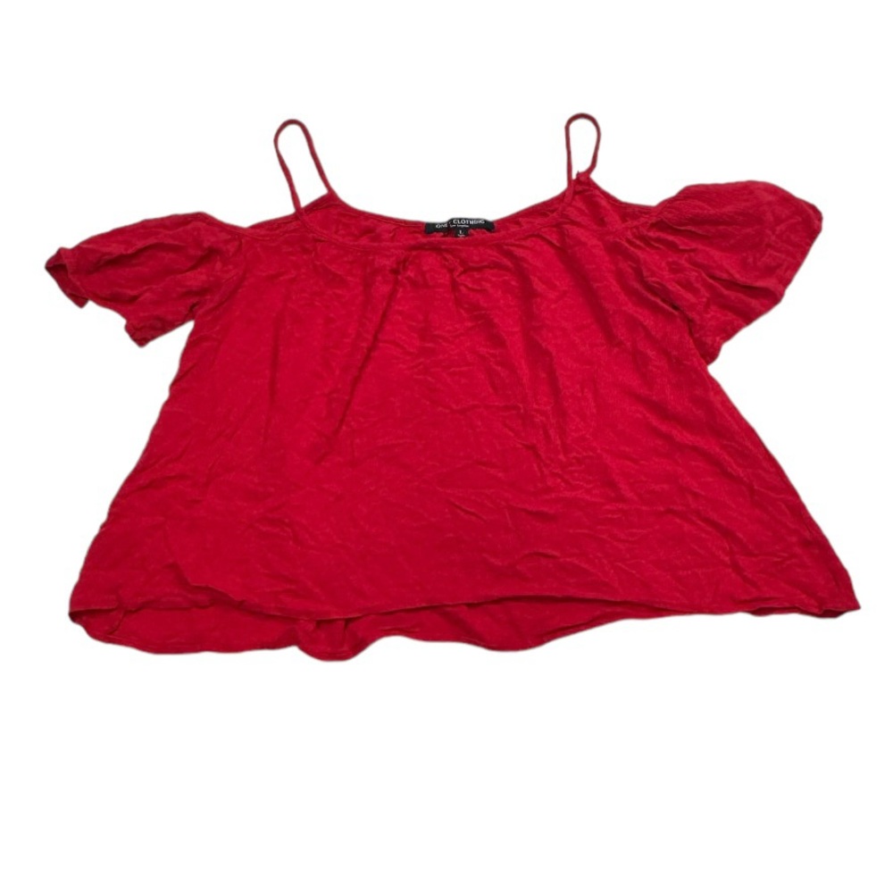 One clothing size large red off the shoulder style tank top in great condition!